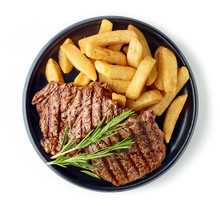 Grilled Beef Steak And Potatoes