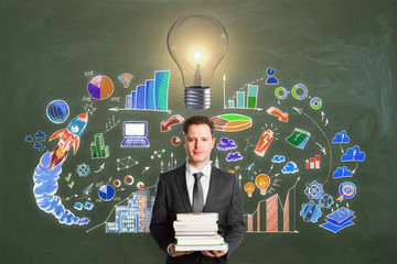 Poster - Education, finance, idea and plan concept