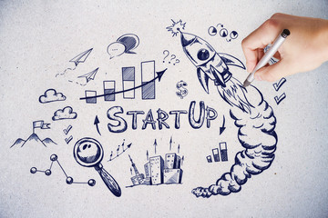 Poster - Leadership and startup concept