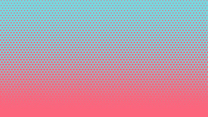 Halftone gradient pattern vertical vector illustration. Pink blue dotted, blue halftone texture. Pop Art blue pink halftone, comics Background. Background of Art. AI10