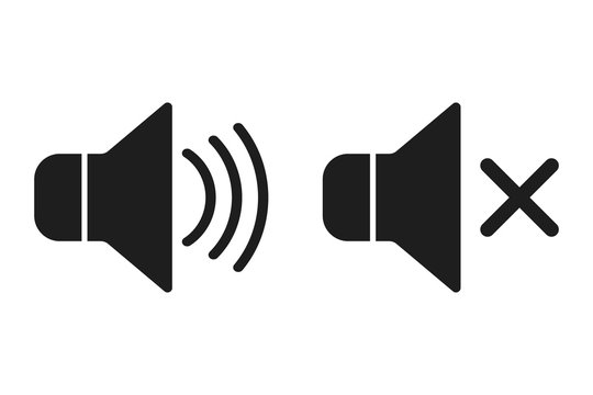 Sound icons.  Vector.