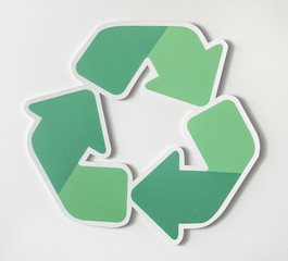 Wall Mural - Reduce reuse recycle symbol icon