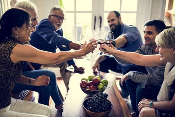 Wall Mural - People are celebrating together