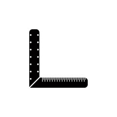 Poster - angle ruler icon. Element of construction tools illustration. Premium quality graphic design icon. Signs and symbols collection icon for websites, web design, mobile app