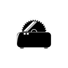 Poster - electric saw icon. Element of construction tools illustration. Premium quality graphic design icon. Signs and symbols collection icon for websites, web design, mobile app