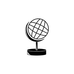 Poster - globe icon. Element of education and science illustration. Premium quality graphic design icon. Signs and symbols collection icon for websites, web design, mobile app
