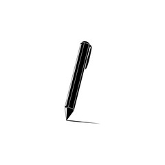 Poster - a pen icon. Element of education and science illustration. Premium quality graphic design icon. Signs and symbols collection icon for websites, web design, mobile app