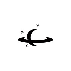Poster - crescent icon. element of space illustration. premium quality graphic design icon. signs and symbols
