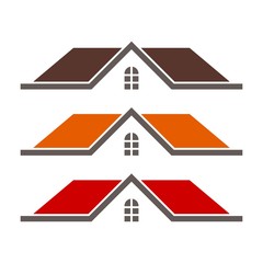 Poster - home logo. house and roof icon. building symbol. vector eps 08.