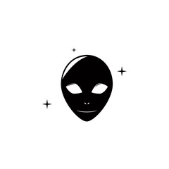 Poster - alien icon. Element of space illustration. Premium quality graphic design icon. Signs and symbols collection icon for websites, web design, mobile app