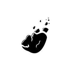 Poster - meteorite icon. Element of space illustration. Premium quality graphic design icon. Signs and symbols collection icon for websites, web design, mobile app