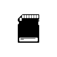 Aufkleber - SD card icon. Element of equipment illustration. Premium quality graphic design icon. Signs and symbols collection icon for websites, web design, mobile app