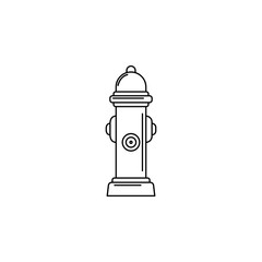 Poster - fire hose illustration. Element of firefighter for mobile concept and web apps. Thin line illustration of fire hose can be used for web and mobile. Premium icon