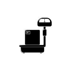Poster - floor scales illustration. Element of a logistic for mobile concept and web apps. Detailed illustration of floor scales can be used for web and mobile. Premium icon