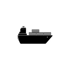 Poster - ship with containers illustration. Element of a logistic for mobile concept and web apps. Detailed illustration of ship with containers can be used for web and mobile. Premium icon