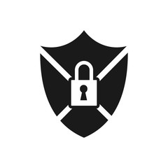 Wall Mural - shield logo. security icon. guardian symbol. vector eps 08.