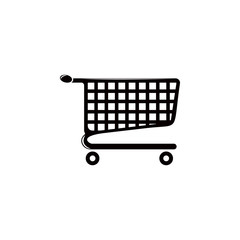 Poster - trolley in the store illustration. Element of shop and shopping for mobile concept and web apps. Detailed trolley in the store illustration can be used for web and mobile