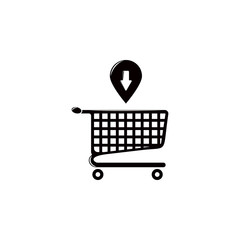 Poster - bogie loading illustration. Element of shop and shopping for mobile concept and web apps. Detailed bogie loading illustration can be used for web and mobile. Premium icon
