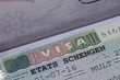 © lucid_dream - European Union Schengen Zone Visa in Passport - Close Up Shot