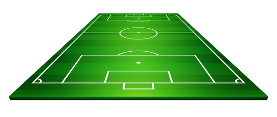 Wall Mural - vector illustration of football field, soccer field