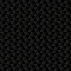 Wall Mural - triangle seamless background. modern triangular geometric pattern. black polygon texture. vector ill