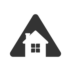 Poster - Home logo. House icon. Building symbol.