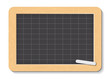 Vector blackboard or chalkboard. ARDOISE ÉCOLE FACE NOIRE. Tafel Schiefer.