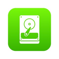 Poster - HDD icon digital green for any design isolated on white vector illustration