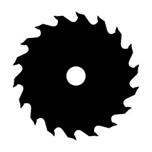 Silhouette Of Saw Blade