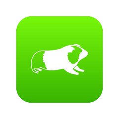 Canvas Print - Hamster icon digital green for any design isolated on white vector illustration