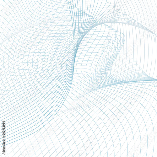 Scientific And Technical Grid Background Abstract Waving Lines