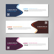© nazhulm - Vector abstract design web banner template. Web Design Elements - Header Design.
