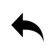 back icon, vector illustration. back button icon vector. back arrow icon