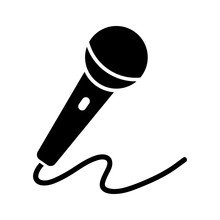 Microphone Vector Icon, Mic Symbol. Modern, Simple Flat Vector Illustration For Web Site Or Mobile App