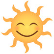 Sehr glückliches Emoji - Sonne
