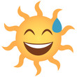 Emoji verlegen - Sonne