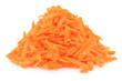 Grated carrot isolated