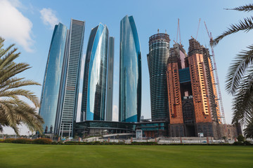 Wall Mural - Skyscrapers in Abu Dhabi, United Arab Emirates