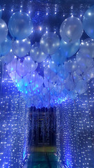 balloon night party look so nice