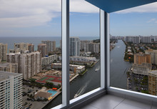 Interior With A Simulated View Of The Intracoastal