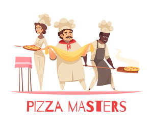 Wall Mural - Professional Cooking Pizza Composition