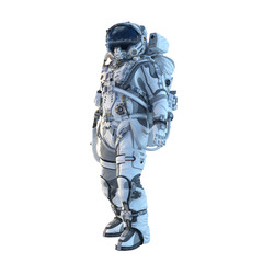Wall Mural - Astronaut on white. Mixed media