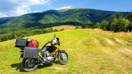  Motorcycle at the Kolochava Pass