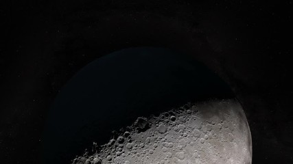 Wall Mural - camera flies around a tycho crater in the moon. elements of this image furnished by nasa's scientifi
