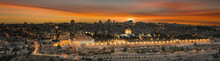 Jerusalem City By Sunset