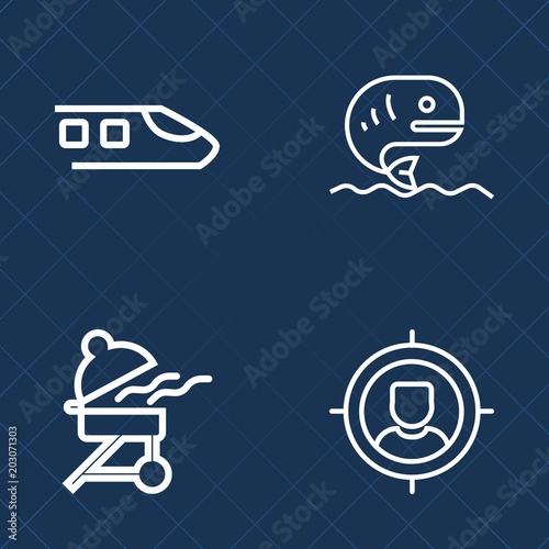 Premium Set Of Outline Vector Icons Such As Seafood Hot