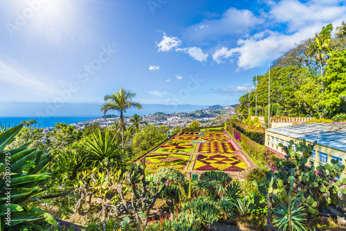 Tropical Botanical Gardens In Funchal Capital Of Madeira Island