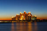 Fototapeta Uliczki - Night view Atlantis Hotel in Dubai, UAE