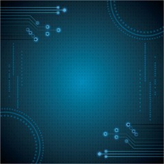 cyber security digital high connection protection save internet blue background vector illustration