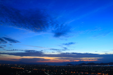Wall Mural - beautiful sky on twilight time